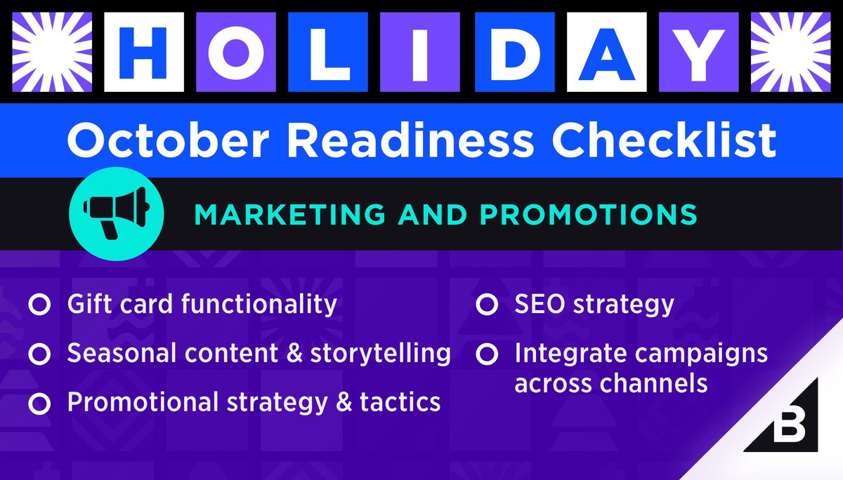 Hello, October! 🎃

This is the month when merchants should be finalizing holiday marketing and promotions that will foster connections with customers. Get the full #ecommerce holiday planning guide for more: bit.ly/3jnHeQ2