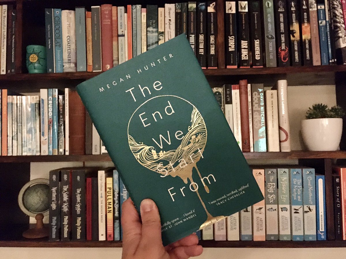 I’m challenging myself! During October, I’m aiming to read one novella / short novel every day. This may fall apart within a week, but let’s give it a shot. First up: a reread of Megan Hunter’s stunning ‘The End We Start From’.  #amreading