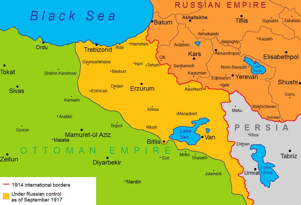 The Russian Caucasus campaign was a huge success but, the Bolshevik rebellion of 1917 toppled the applecart and in 1918, Armenia declared independence when Soviets declared immediate cessation of fighting. The Turks were allowed to take even parts of Eastern Armenia.