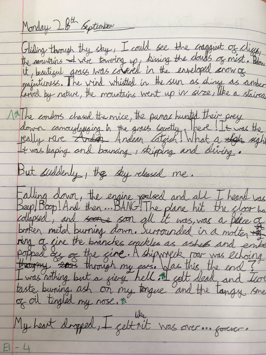 I LOVE sentence stacking. These 3 boys - year 5/6 - have wowed me. The Explorer has been a brilliant stimulus. The independent write is always a pleasure. Thank you for sharing the colour mats @MissStanleyYr6 @janeconsidine #sentencestacking