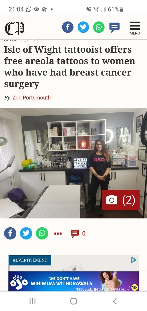 gemmabellz's tweet photo. @Facebook @fbnewsroom I need to get back on Facebook please? Banned for posted an areola tattoo for cancer survivers 😒 https://t.co/k5jKmQiYRG