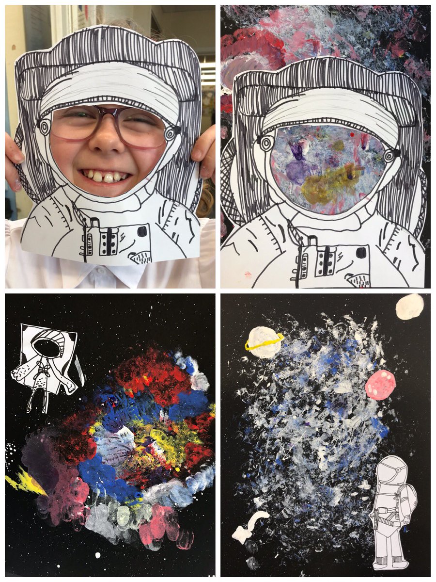 Y5 have been working on space themed pictures today, inspired by their science topic and a range of images found on Etsy. Lovely atmosphere as we’re slowly getting used to new painting &amp; tidy up routines. <a href="/NASA/">NASA</a> #spaceart #primaryart <a href="/accessart/">Paula Briggs @AccessArt</a> <a href="/The_Big_Draw/">The Big Draw® ✏️</a> <a href="/Artsmarkaward/">Artsmark</a>