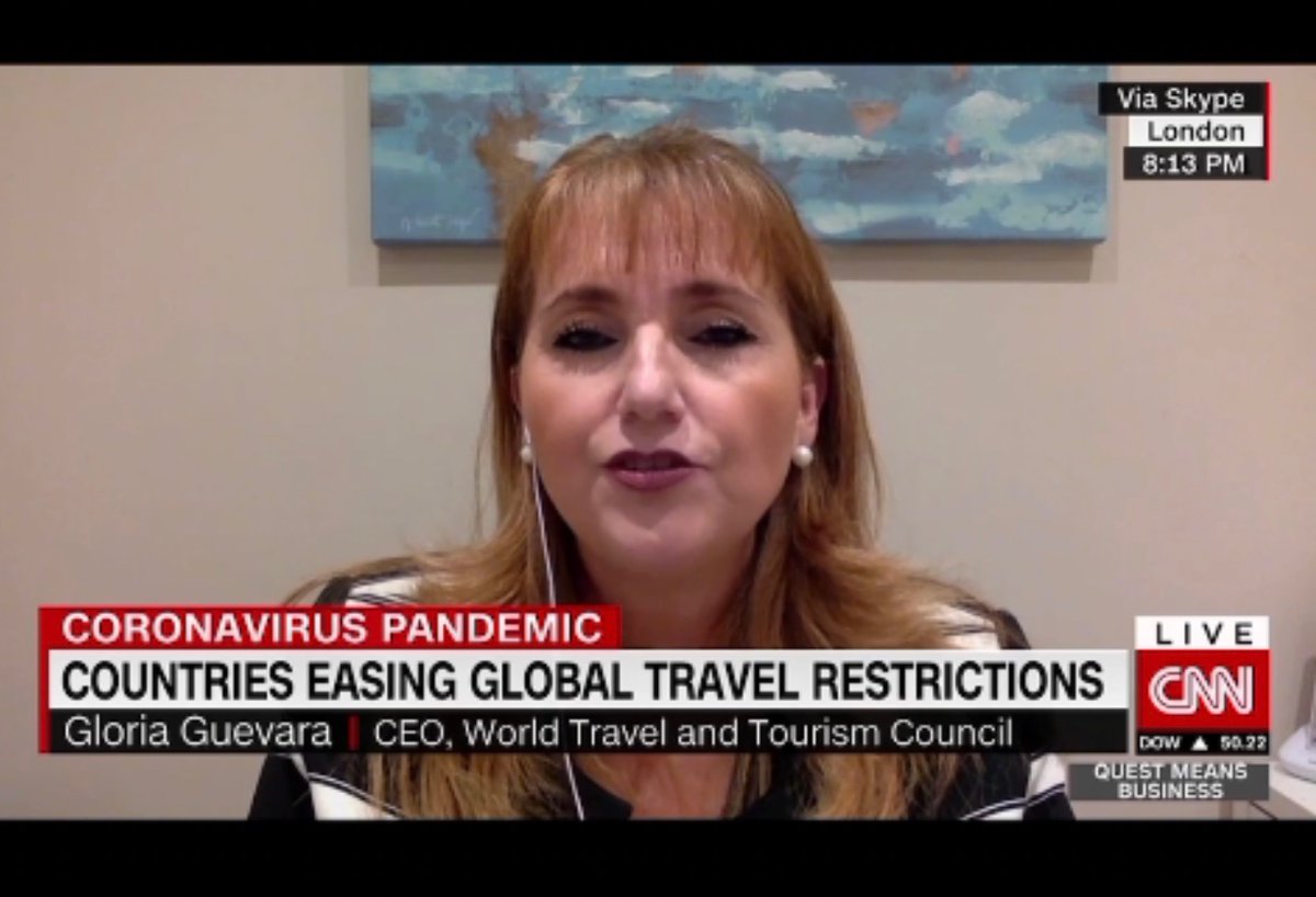 ‘For us the solution is the international testing protocol. Testing before departure and using that to remove the quarantine on arrival, allowing movement of people and international and business travel to resume. This is what is needed’. <a href="/GGuevaraM/">Gloria Guevara Manzo</a> 

#Travel #Tourism #CNN <a href="/CNN/">CNN</a>