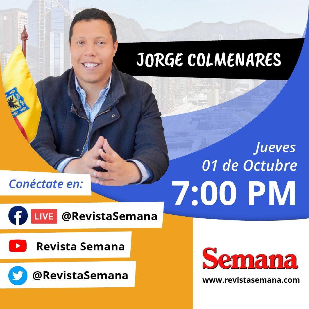 JcolmenaresE's tweet image. Hoy, a partir de las 7pm estaré en el programa #AlAtaque hablando con @saludhernandezm sobre seguridad en Bogotá y el vandalismo en las protestas.

Podrán conectarse a través del Facebook, Twitter y YouTube de @RevistaSemana y semana.com

Los espero👌🏽