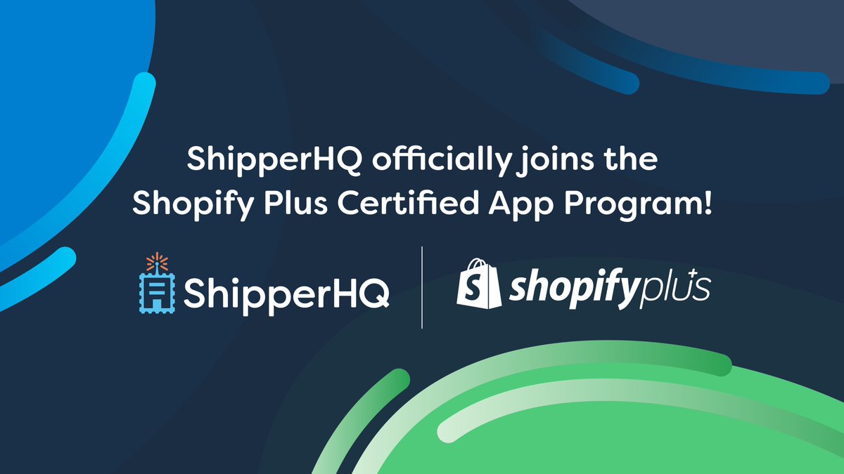 Great news! 🥳 

We are happy to announce that ShipperHQ is joining the @ShopifyPlus Certified App Program as the 1st shipping partner focused on checkout optimization 🛒

Ending Shipping September as an official member of @ShopifyPartners! 💙💚

#shopify

shopify.com/plus/partners/…