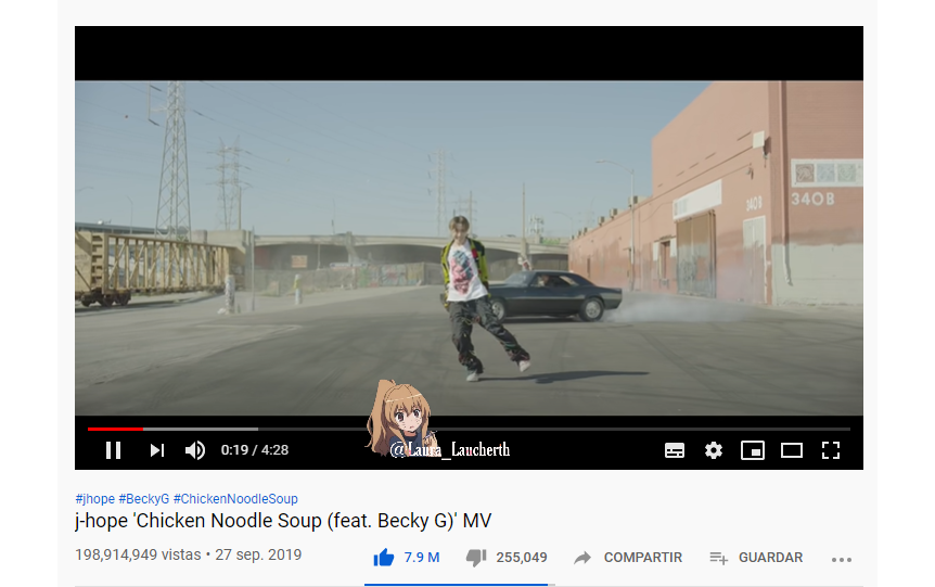 bts_laucherth's tweet photo. ARMY!! El MV de Chicken Noodle Soup esta a menos de 1M en llegar a la gran meta de 200M de vistas, recordemos que el 27 de septiembre se celebro su primer aniversario.
#STREAMCNS #CNSTO200M @BTS_twt https://t.co/IT1QOK0J31