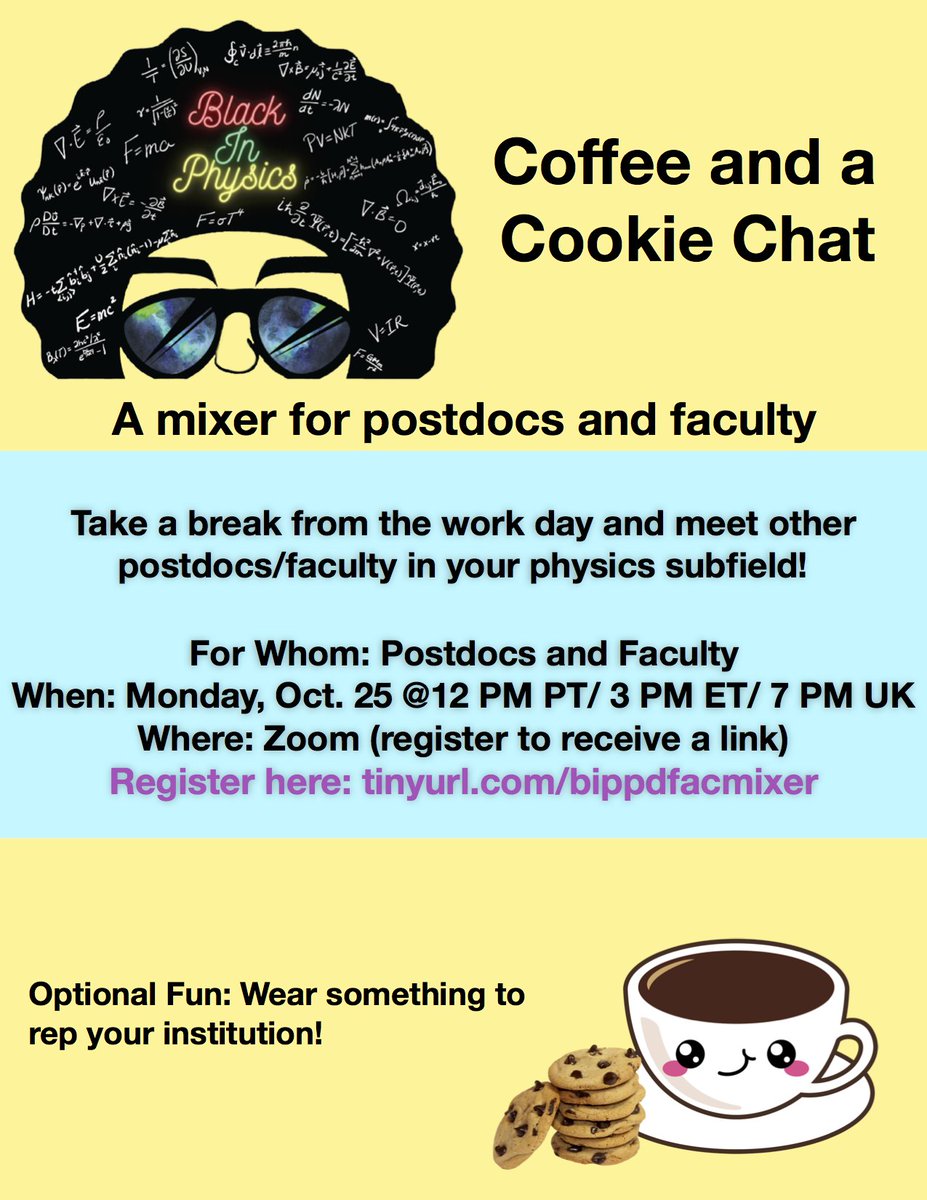 Full flyers for full fun! Register at  http://tinyurl.com/bipjrfaculty  for "Remaining Confident on the Road to Tenure" and  http://tinyurl.com/bippdfacmixer  for "Coffee and a Cookie Chat"