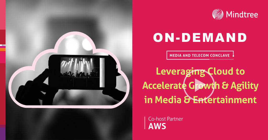 Mindtree_Ltd's tweet photo. Missed our latest Media & Telecom Conclave? Replay “Leveraging Cloud to Accelerate Growth & Agility in Media & Entertainment”. Executives from @WeAreSinclair, @AWS shared key takeaways on #cloud strategies. https://t.co/cvZgC59ycA| #Cloud4Media #FutureOfMedia #MediaEntertainment https://t.co/c1bY8dV03f