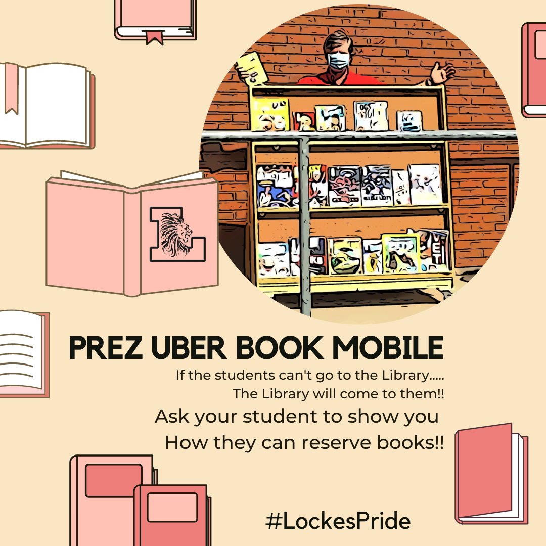 LockesPVA's tweet photo. Ask your student to show you how they can reserve books!  #PrezUberBookMobile #LockesPride @apreston007 @Lockes22 https://t.co/mJCb4paUS4
