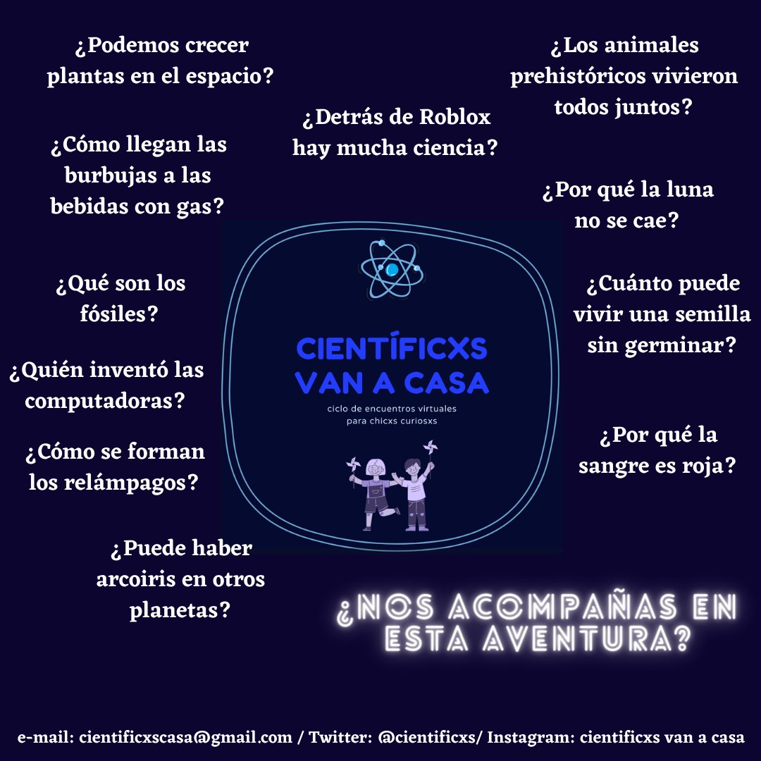 Todxs lo estaban esperando y acá están 🥳 los primeros encuentros de **Cientificxs Van a Casa** con <a href="/ezequielvera/">Ezequiel Vera</a> <a href="/trophon85/">Damián Perez ⭐⭐⭐🇦🇷</a> 🦕y <a href="/gabyplantbio/">Gabriela Auge</a> 🪴 se harán los días 15 y 29 de octubre  a las 18hs.

Pueden inscribirse usando el siguiente formulario forms.gle/jbnCknUNaGXwAq…