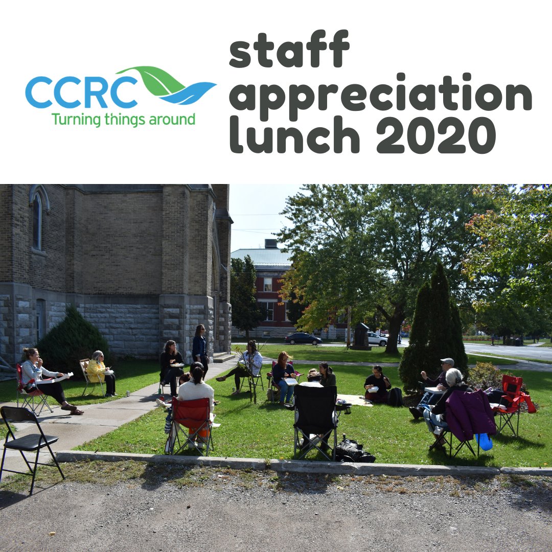 CCRC_Ptbo's tweet photo. Our staff are pretty fantastic! The weather thought so too when it showed us some sun for our staff #appreciation lunch yesterday. Physical distancing didn't stop us from enjoying some great food and company. #ptbo #staffrock #sunshine #thankyou https://t.co/oWDP7Vex92