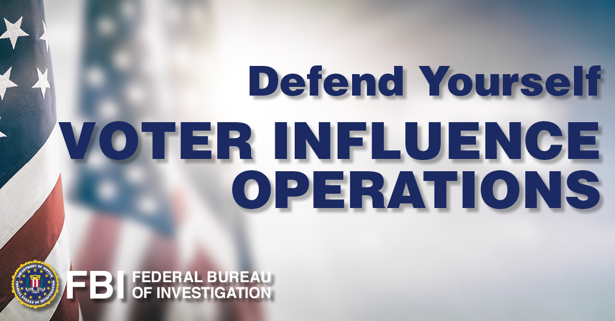 The #FBI and @CISAgov issued a #PSA about the potential threat posed by foreign-backed online journals that spread disinformation regarding the 2020 elections. Foreign actors could use journals to denigrate or support specific candidates. #Protect2020 ow.ly/FNm650BH5yQ
