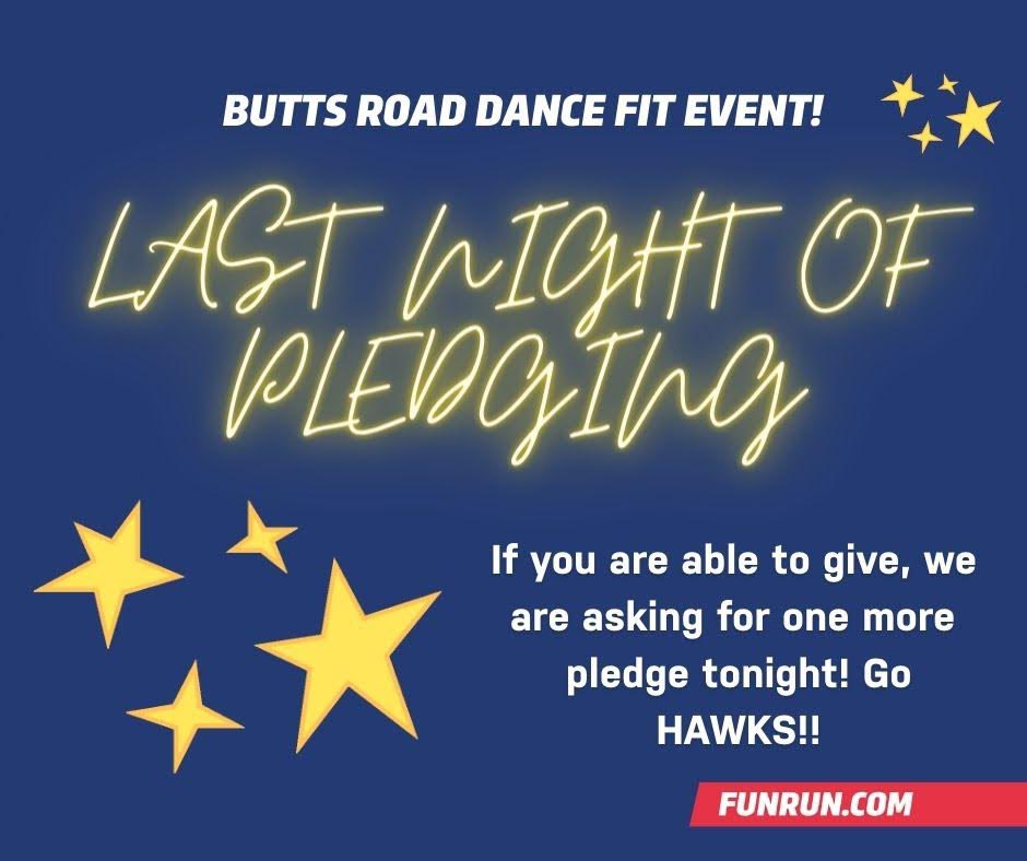 ButtsRoadInt's tweet photo. Tomorrow’s the BIG day, hawks!  Get ready to 🌟D🌟A🌟N🌟C🌟E🌟! #BRIisBACK @FoltzNation https://t.co/3l8kqjbNp9