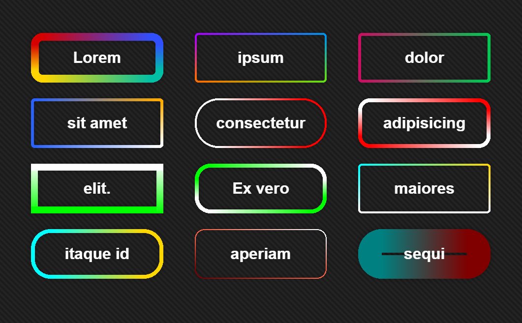 amit_sheen's tweet image. So what do you do when you need an element with 𝗴𝗿𝗮𝗱𝗶𝗲𝗻𝘁 𝗯𝗼𝗿𝗱𝗲𝗿𝘀, 𝗿𝗼𝘂𝗻𝗱𝗲𝗱 𝗰𝗼𝗿𝗻𝗲𝗿𝘀, and a 𝘁𝗿𝗮𝗻𝘀𝗽𝗮𝗿𝗲𝗻𝘁 𝗯𝗮𝗰𝗸𝗴𝗿𝗼𝘂𝗻𝗱?
You use 𝗯𝗮𝗰𝗸𝗴𝗿𝗼𝘂𝗻𝗱-𝗶𝗺𝗮𝗴𝗲.
Code a simple generator @CodePen :
codepen.io/amit_sheen/pen…