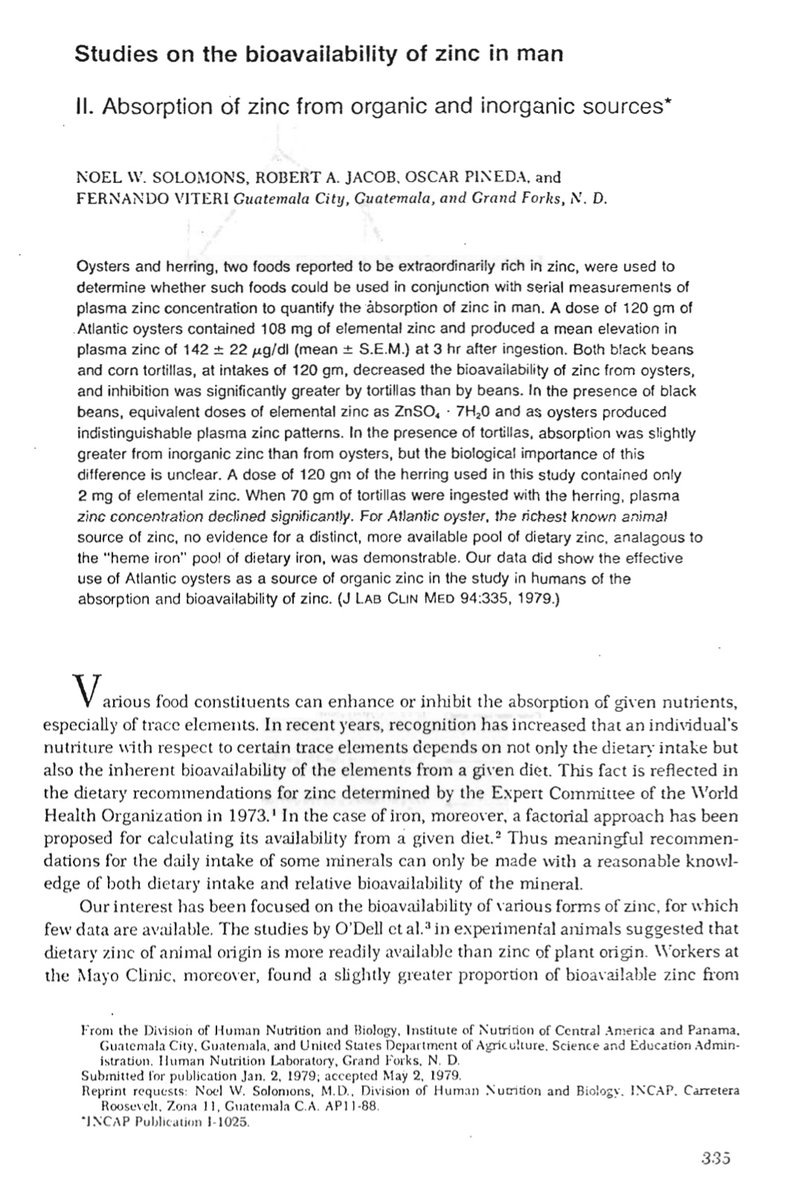 The graph is reproduced from this 1979 study. Studies aren't bad because they are old but they need to be in context of research since.The key point is that it measures changes in plasma zinc, not absorption. https://pubmed.ncbi.nlm.nih.gov/458251/ 