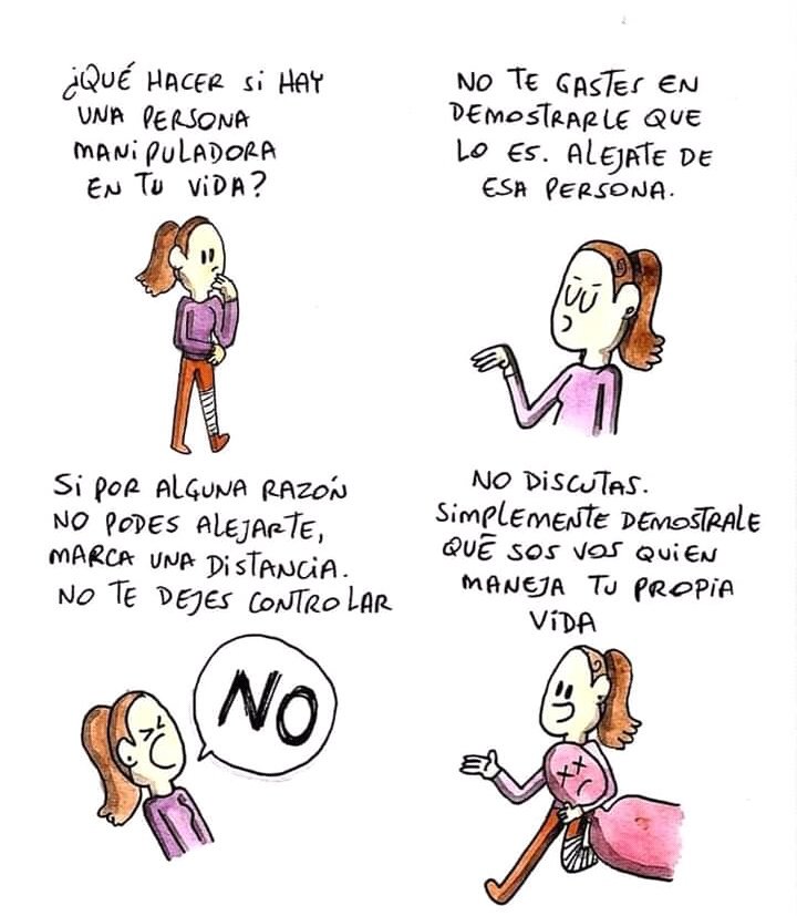 Actuar frente a una persona manipuladora