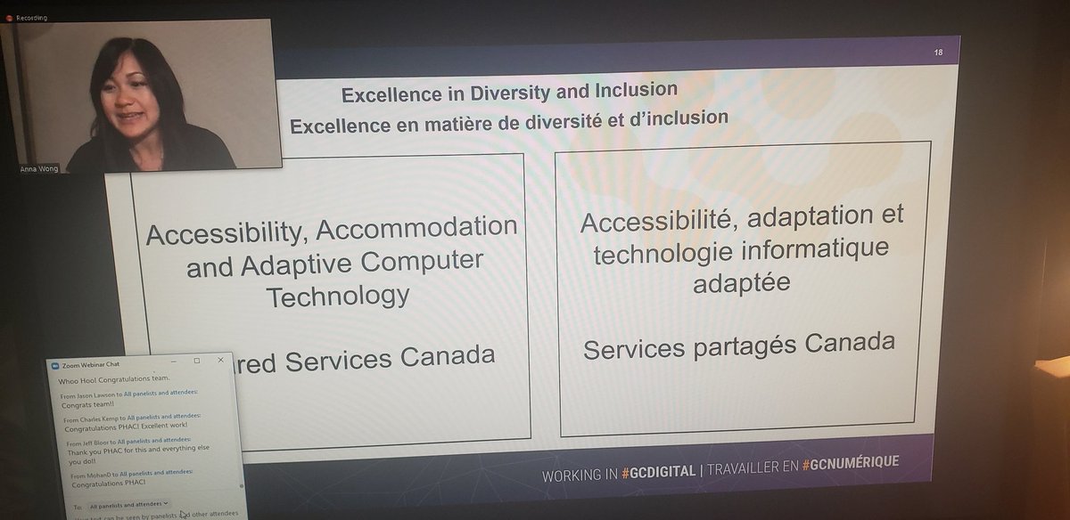 stephanecousine's tweet photo. Congratulations to the @SSC_CA Accessibility, Accommodation &amp; Adaptive Computer Technology team for the DPI/TBS OCIO Excellence in diversity and Inclusion Award!!#outstandingteam#outstandingwork! https://t.co/eyCC16PH5C
