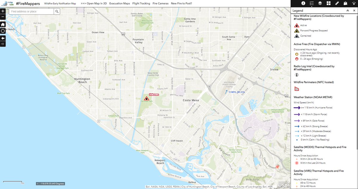 pjdohertygis's tweet photo. Fire Fairview Park in Costa Mesa, CA (Orange County) - #UnknownFire
Map Link: https://t.co/oHqy1qG8yu
Evacuation Info:
Fire Info: https://t.co/m3VDma8CTp
#FireMappers via @8bitmeme https://t.co/cbcnp3oBPq