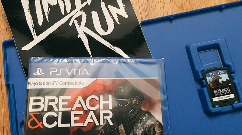LimitedRunGames's tweet photo. To kick off #LimitedRun5, we're giving away one Breach &amp; Clear for Vita from our archive (I'm writing this tweet and I don't even have this!).

To enter: follow @LimitedRunGames, retweet this post, and reply with your favorite game that you own physically. Winner drawn tomorrow! https://t.co/cUvYcfjja3