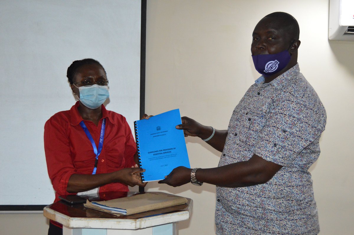 <a href="/Cwid4Cwid/">Collaboration of Women In Development - CWID</a> handed in Mombasa County Guidelines for provision of essential services that will ensure Women and Girls who experience #SGBV access services during this pandemic to DOH Chief Officer Madam Pauline Oginga to go through it and validate for further action
#CWIDGender