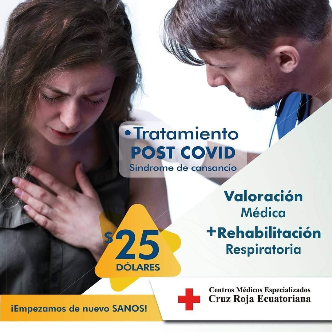 CentrosCRE's tweet photo. 👨🏻‍⚕️¿Cansancio Crónico Post #Covid19?

☑️Promo: Valoración Médica + Rehabilitación Respiratoria $25👈

📲Whatsapp: 0996233611 | Citas Médicas 
¡Un tratamiento a tiempo puede salvar su vida!
🌎https://t.co/oB1g6wCame https://t.co/Qg2jPurJrU