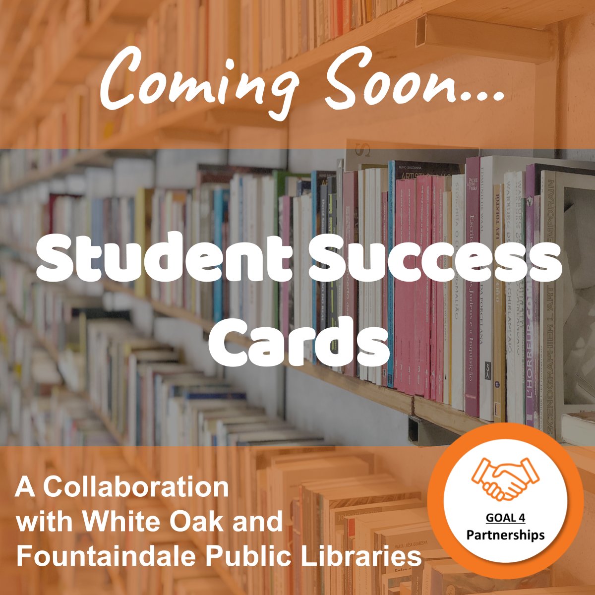 loisjmcdermott's tweet photo. @VVSD365U + @FountaindaleLib + @whiteoaklibrary = Student Success Cards for all of our students! We're so excited for this collaboration to increase access to books, eBooks, tutoring, and more! https://t.co/9lUHcUThVj