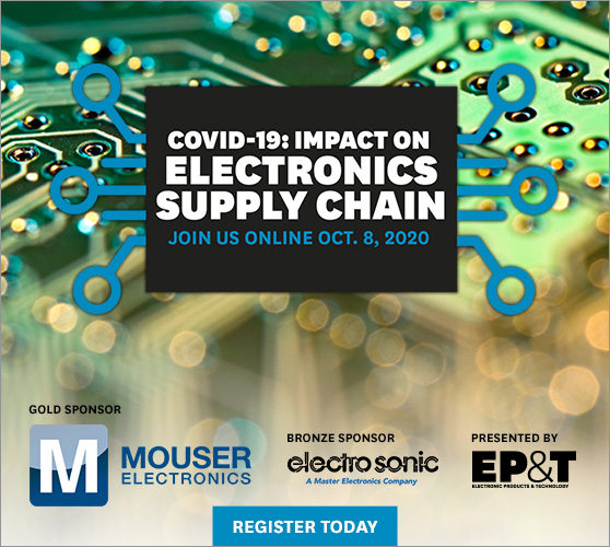 EPTmagazine's tweet image. The pandemic has impacted #electronic_component supply and demand industry wide. Be sure to join the conversation during EP&amp;amp;T’s Virtual Event on Thursday, Oct. 8th at 2pm to hear field experts provide overview, solutions. bit.ly/3jlG603