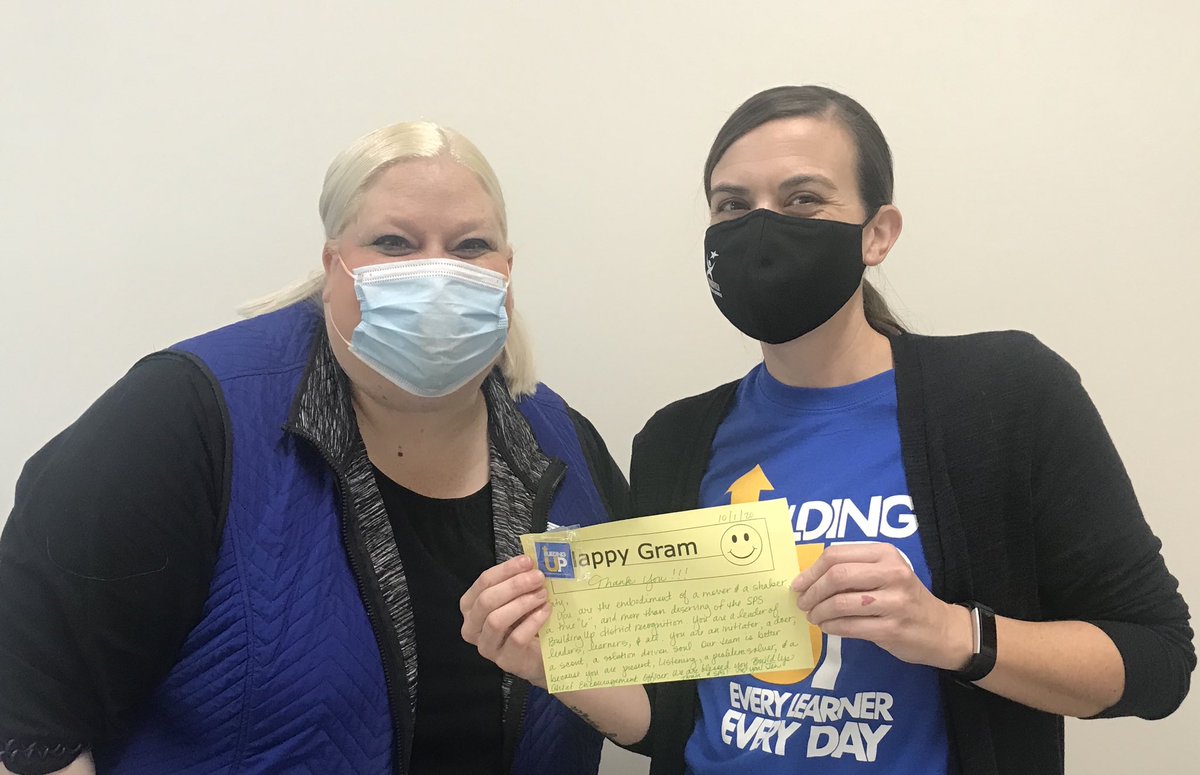 Katy Shatto is the epitome of SPS Building Up! #SPSBuilds she lifts our students, staff, and support staff each day at Twain. She is a tremendous leader, colleague, and coach. We are blessed to have her BuildingUp the Comets! Thank you, Katy!!!