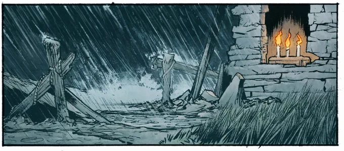 A panel cropped preview of the newest short story on the Techni-Horror Patreon #horror #comics 