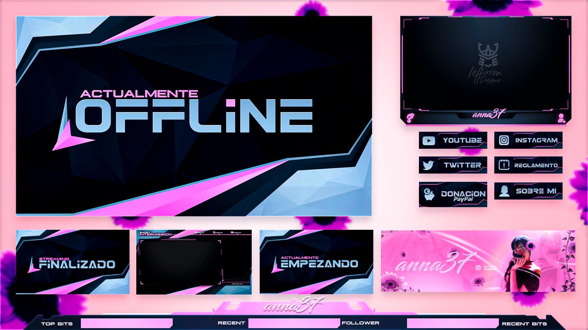 LEFFIRION's tweet photo. Twitch Pack de Streaming Anna37
Todo apoyo es apreciado Los ❤ Y 🔄Se Aprecian..
#GFXDesigner #Twitchpack #designergfx #streaming https://t.co/ia3iFjAVfn