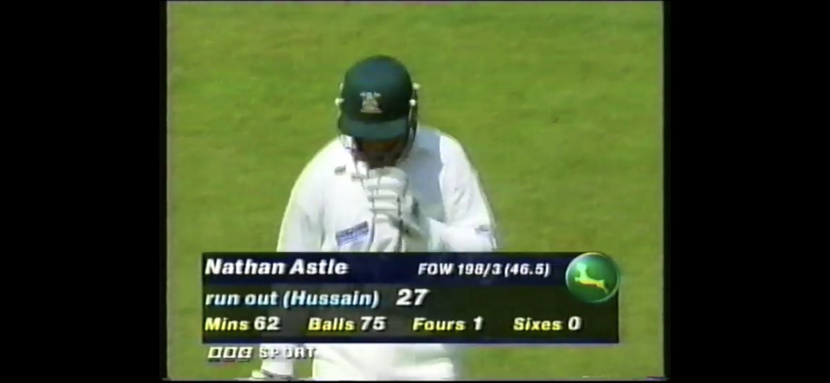 Watching Notts v Essex from 1997 tonight. 60 game. Look at this strike rate. 1990s one-day cricket was a different beast...