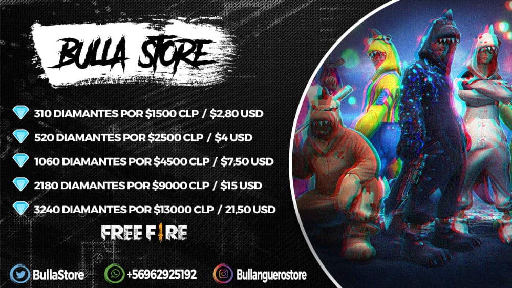 BullaStore's tweet image. Volvemos con todo con las ventas de Clash Royale, Free Fire, BS etc. Solo consulten por el juego que necesiten al DM📩 o wsp: +56962925192

Por temas de impuestos, nos vemos en la obligación de subir un poco los precios😪