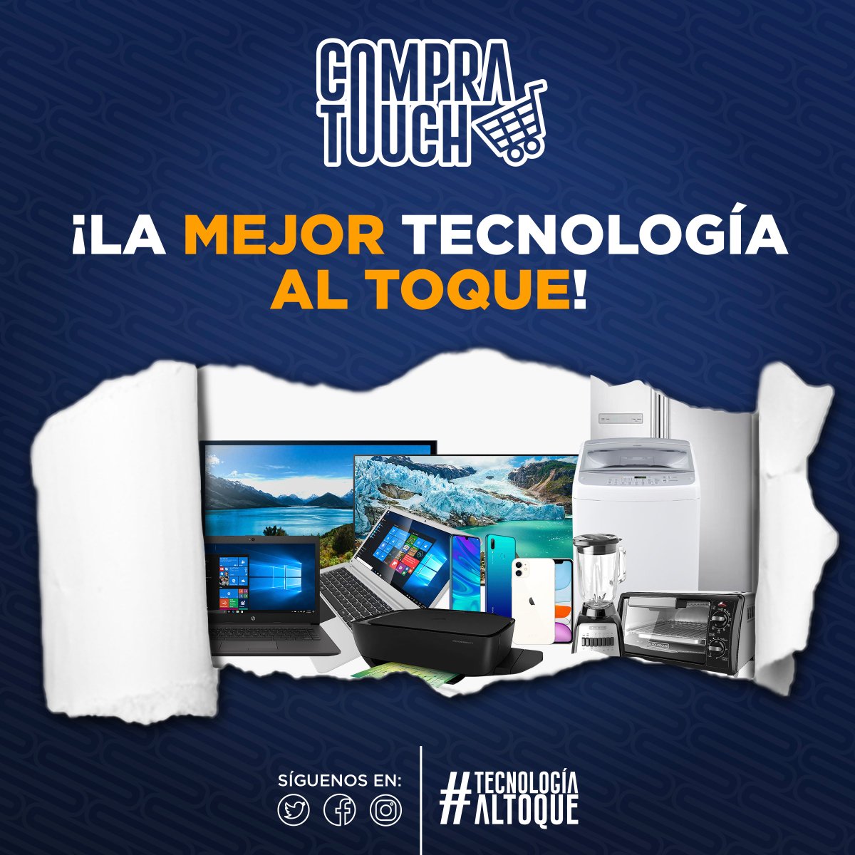 compratouch's tweet photo. ❗️❗️Lo mejor en tecnología lo encuentras en COMPRATOUCH ❗️❗️

✅ TV
✅ Laptops
✅ Accesorios
✅ Electrodomésticos  
✅ Gadgets

🙏🤏¡Muy pronto, se viene STOCK de productos!😎😎

Contáctanos: 
👇👇👇👇👇👇👇👇
https://t.co/x3YXIND2g7
.
.
.
SIGUENOS EN NUESTRAS REDES SOCIALES😉 https://t.co/NOuLjk4gzs