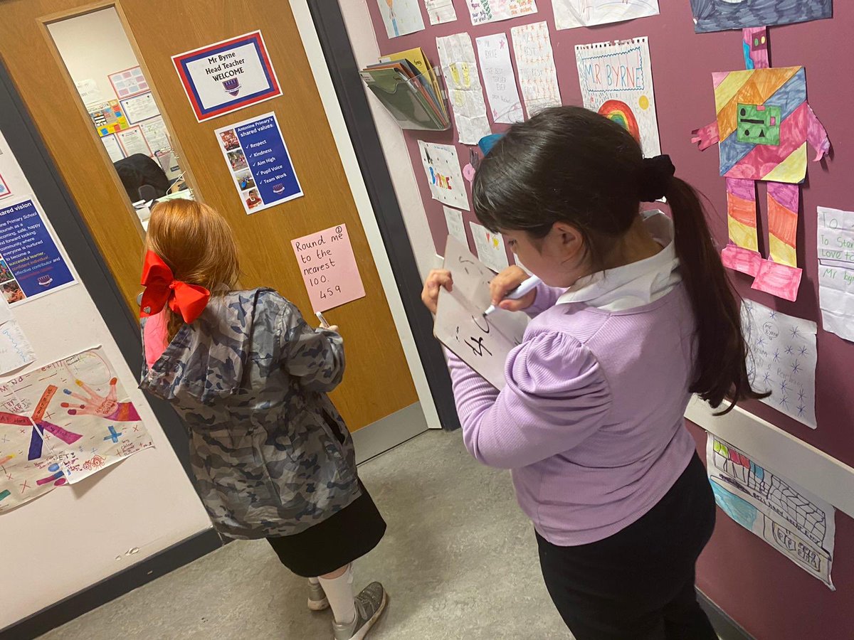 AntoninePrimary's tweet image. A group of P7s enjoyed a Numeracy treasure hunt this afternoon  followed by Reading for information and budgeting the cost of a meal. #reallifecontexts #application #pupilenegagement