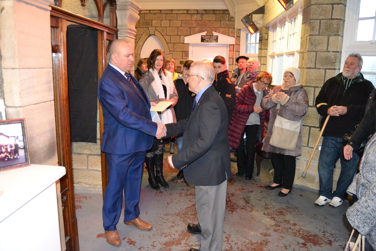 8/ and a ceremony was held in February 2017 to unveil the new memorial for the people of the village. It's in pride of place, permanently mounted in the building and people can now see the faces of some of the men who are named on their war memorial.