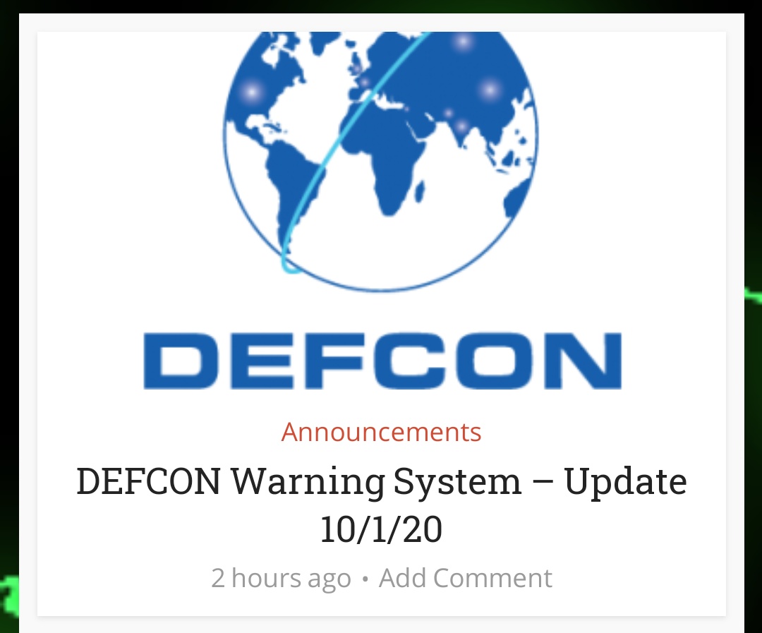 Evidence is mounting that China is developing an air leg for a nuclear triad, meaning that China will have the ability to deliver nuclear weapons by missile, sub, and air. China has also joined in military exercises with Russia. https://defconwarningsystem.com/2020/10/01/defcon-warning-system-update-10-1-20/