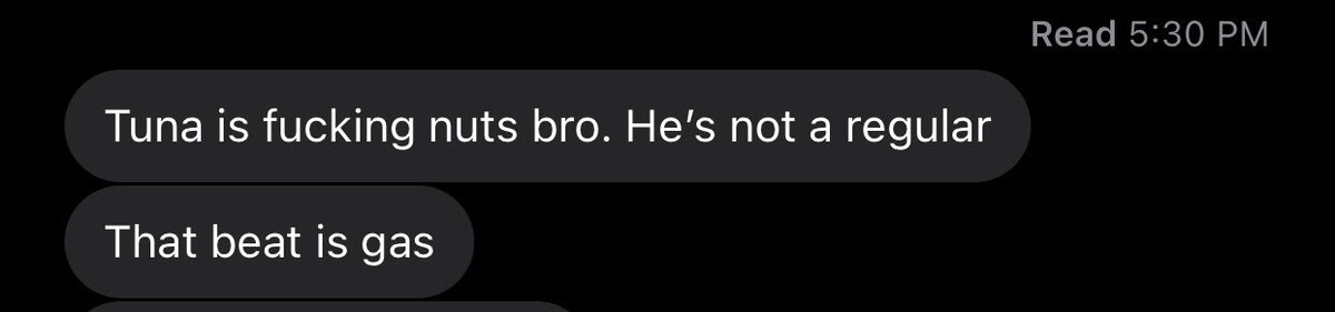 <a href="/lucasaikindrums/">tunaotb</a> just got this text. Thought you might want to see. #notregular