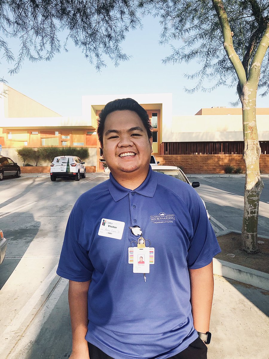 Coyote Nursing Students of the Desert (@csusbpdcnursing) on Twitter photo The senior class selected Amor Cara Jr. as the student of the month! Amor is kind, helpful, and reliable. He is an excellent team player. He hopes to become a flight nurse in the future. Keep up the good work! Congratulations, Amor! 💙🐾
#csusbpdc #pdcpack #coyotenurse The senior class selected Amor Cara Jr. as the student of the month! Amor is kind, helpful, and reliable. He is an excellent team player. He hopes to become a flight nurse in the future. Keep up the good work! Congratulations, Amor! 💙🐾
#csusbpdc #pdcpack #coyotenurse