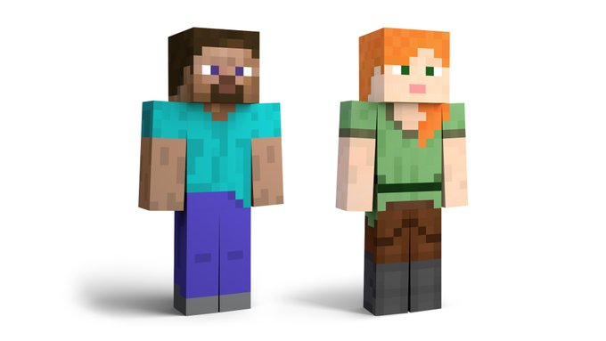 Você está usando chapéus de artesanato? Steve e Alex de
<a href="/Minecraft/">Minecraft</a>
 estão se preparando para entrar na lista #SmashBrosUltimate! Com uma picareta na mão, este lutador usará blocos e ferramentas como armas para enfrentar outros lutadores!