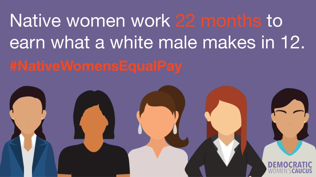 RepDebHaaland's tweet image. As a single mom who was the sole breadwinner for my family, I know how the gender #paygap impacts access to health care, education, job training &amp;amp; child care.
 
@senatemajldr is holding up a vote on the Pay Check Fairness Act and must put it to a vote.
#NativeWomensEqualPayDay
