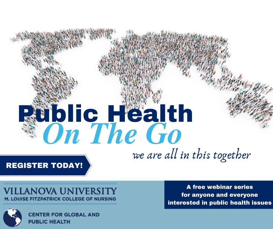 VUNursing's tweet image. FCN's Center for Global &amp;amp; Public Health invites you to Public Health on the Go, a new monthly webinar series of interest to health professionals and the public.  Dr. Teresa Conte 10/21 @ 2pmET  Resilience &amp;amp; Self-Care + 1 Nsg Contact hr. Register in advance bit.ly/2Gnxvv4