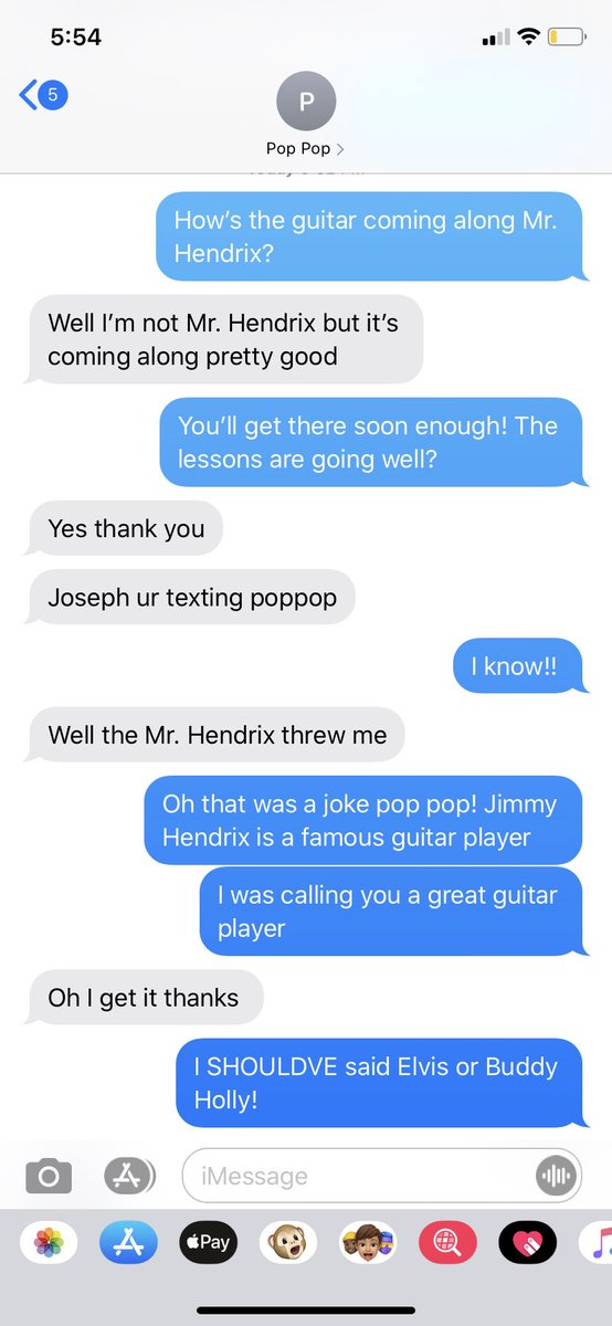 Tried to make a joke to my grandpa who’s learning guitar and it didn’t stick. Yes I know I spelled Jimi wrong. Cry about it