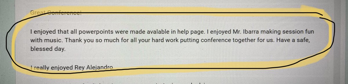 B3_Education's tweet photo. I am humbled and I thank you for taking the time to provide us with feedback. You just fed my ALMA! π @ESC1Brownsville #SEL #RelaxRefreshReset https://t.co/h5ap9Tx8y5