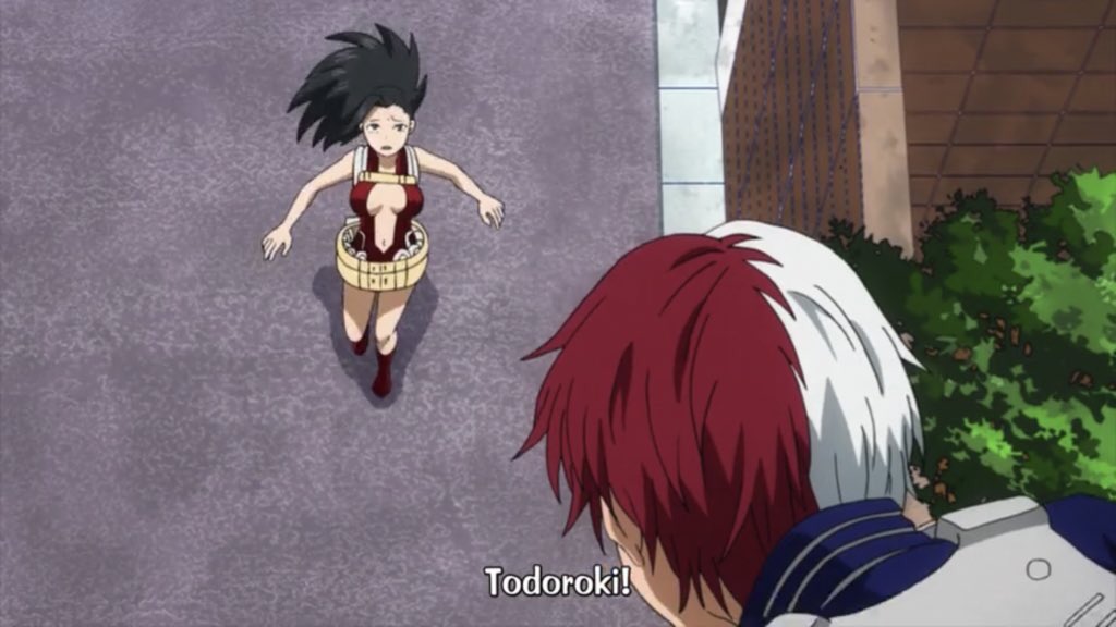 The admiration she has for him is something I feel can turn into a mutual love between the two as Todoroki is also shown displaying some kind of admiration towards her.