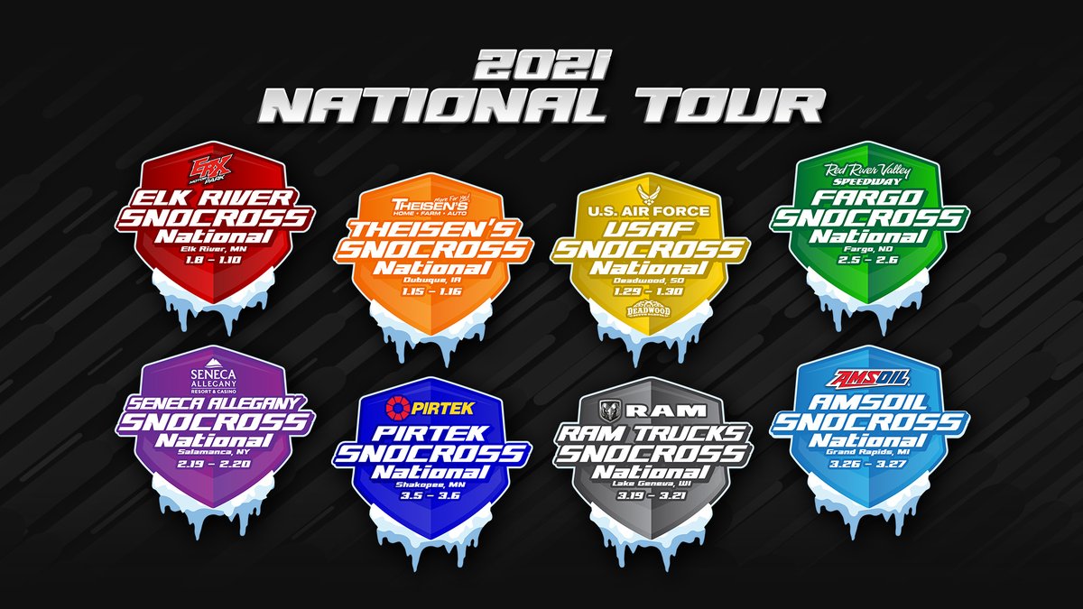 The 2021 <a href="/AMSOILINC/">AMSOIL INC</a> Championship Snocross Powered by <a href="/RamTrucks/">Ram Trucks</a> schedule, has officially launched. See you this winter! 🏁