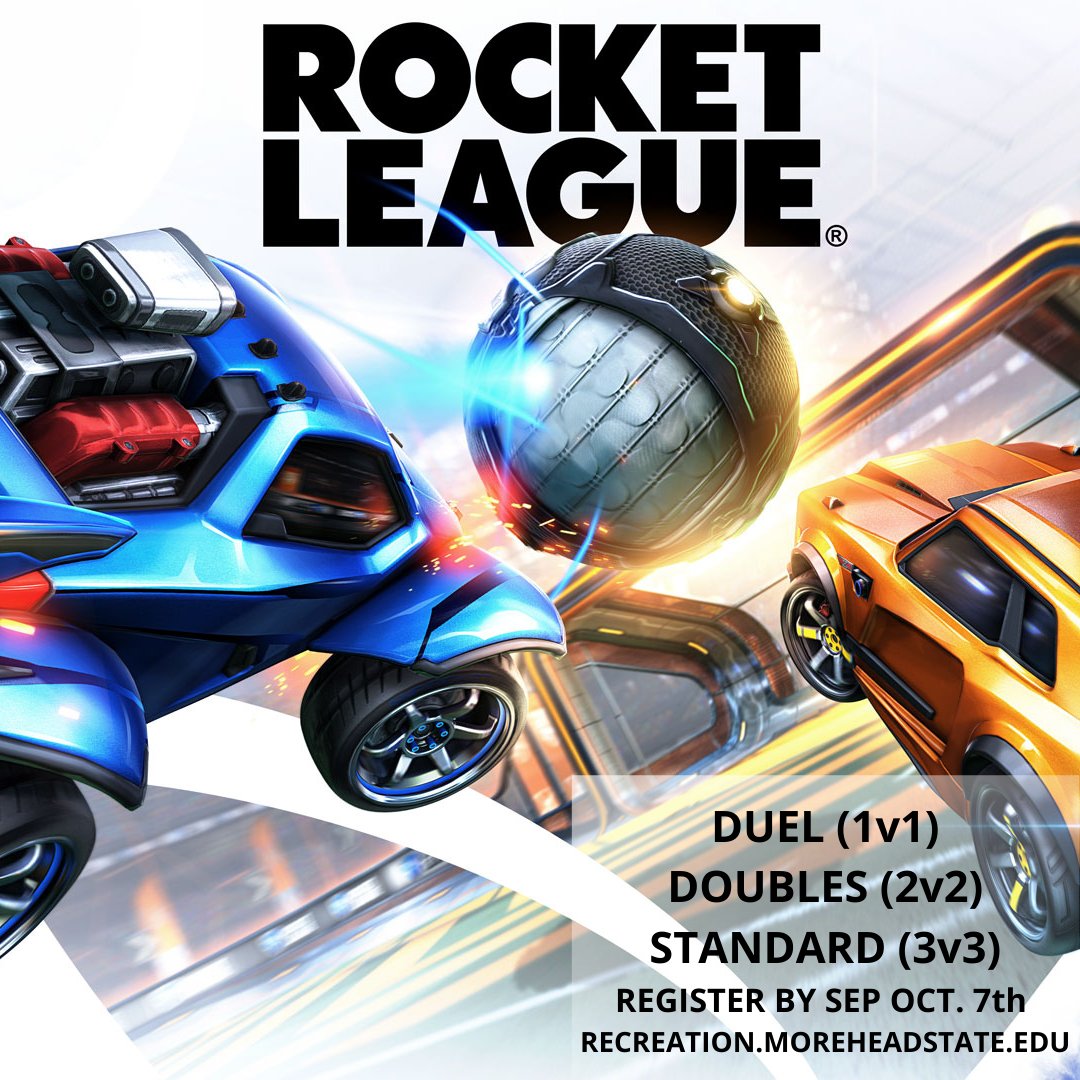 MSU_Intramurals's tweet image. Rocket League deadline has been extended till October 7th sign up now at recreation.moreheadstate.edu