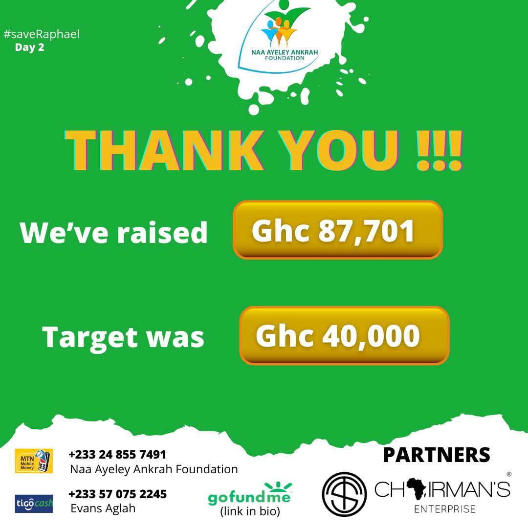 naafoundation_'s tweet photo. Truly we have no words ! 

We asked and you gave us double ! 
We are forever indebted to you. 
God bless your kind hearts. 

We will keep you updated every step of the way. 
Let’s keep Raphael in prayer and still support him after the surgery. 

#saveraphael https://t.co/SrIUaMjNM8