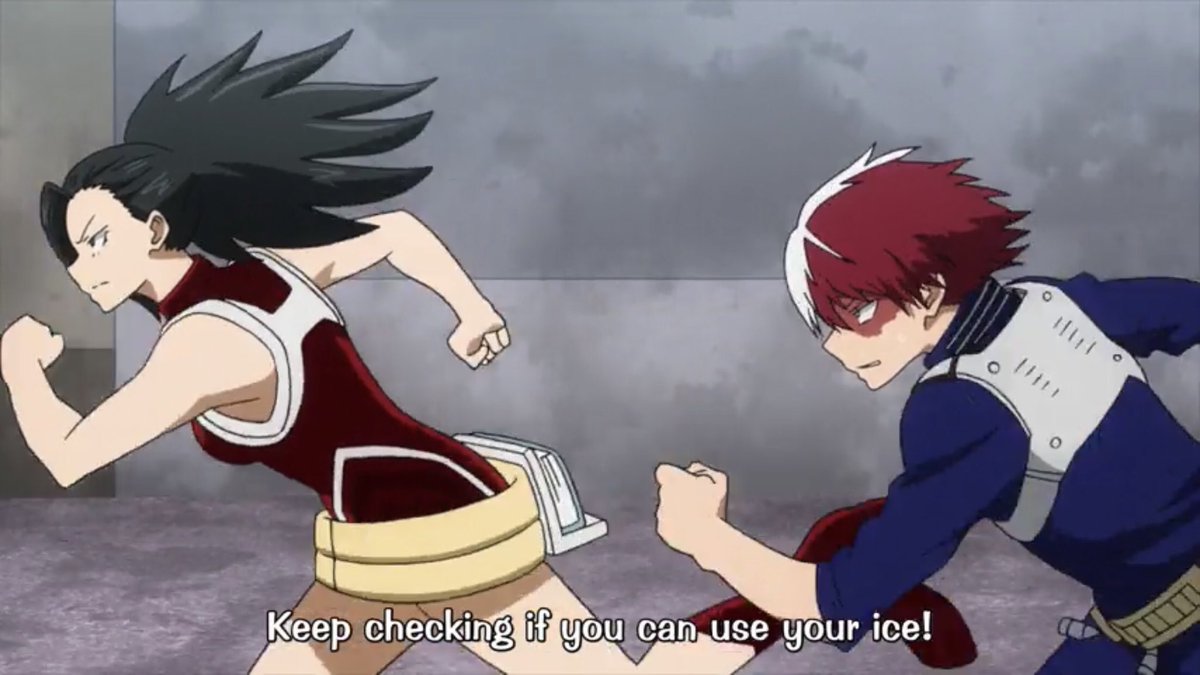 Final Exams: immediately after Todoroki puts his trust into Yaoyorozu by cooperating with her operation. For me, trust goes a long way in relationships.