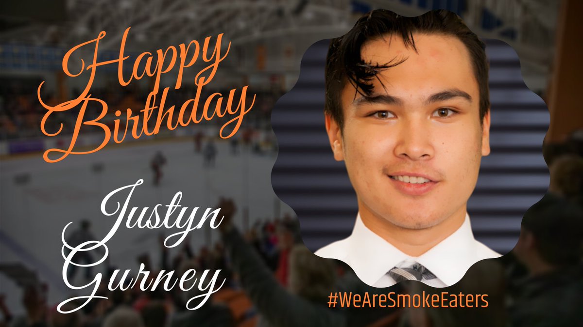 Happy Birthday to one of our newest forwards in Justyn Gurney, who turns 20 today! Happy Birthday Justyn! #WeAreSmokeEaters