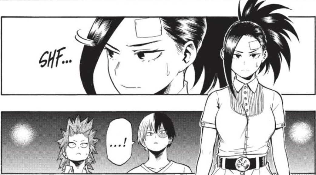 While waiting for her Todoroki says “no matter how much... it’s her choice” he respects her decision. The icing on the cake for me would have to be his expression when she arrives (it’s better in the manga than the anime) the look of relief mixed with surprise always gets me